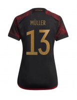 Saksa Thomas Muller #13 Vieraspaita Naisten MM-kisat 2022 Lyhythihainen